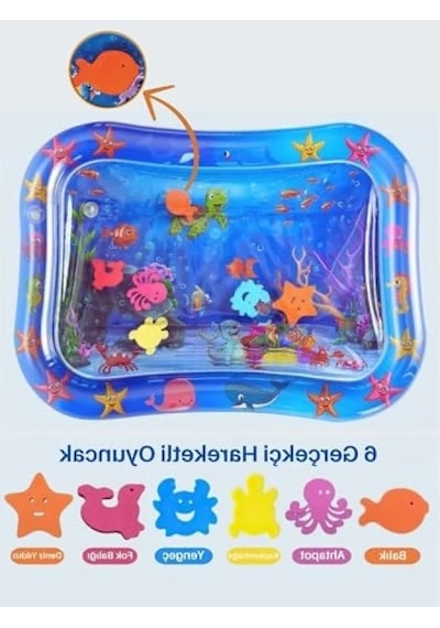 Bebek Su Oyun Matı Ve Tummy Time Aktivite Matı