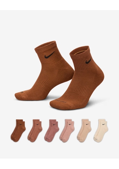 Nike Sx6899-904 Everyday Plus Destekli Bilek Antrenman Çorapları 6 Çift Cok Renklı