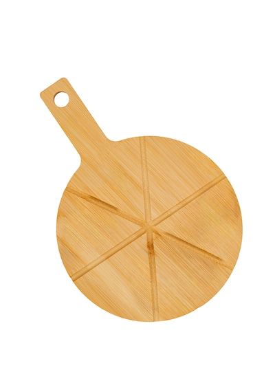 Benante Bambu Yuvarlak Kesme Tahtası - 33 Cm X 23 Cm Bambu