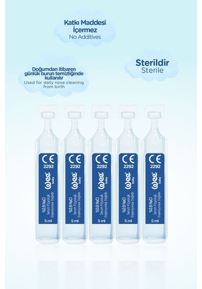 Wee Baby Serum Fizyolojik 5 Ml X 10 Flokon 16'li Paket