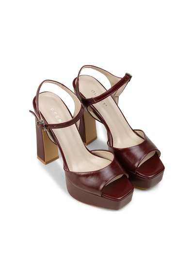 Deery Kadın Bordo Platform Abiye Ayakkabı - Sm203zbrdm01