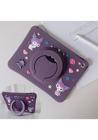 Samsung Galaxy Uyumlu Tab S10 Fe+ Plus 13.1inç Kılıf Cute Dolls Standlı Eğlenceli 3d Karekterli Çocuk X620 X626 Kapaklı Kılıf