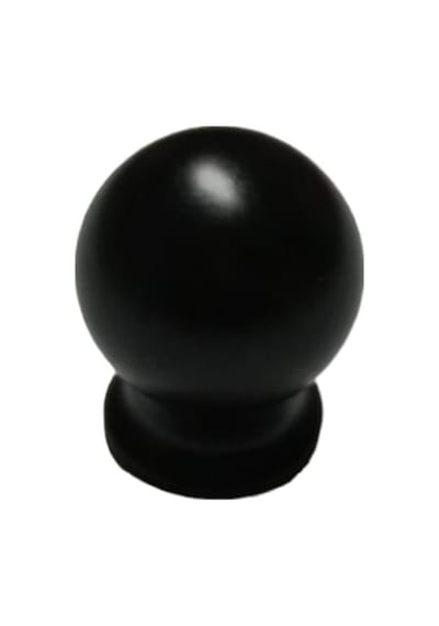 Misket Düğme Kulp Siyah 25mm