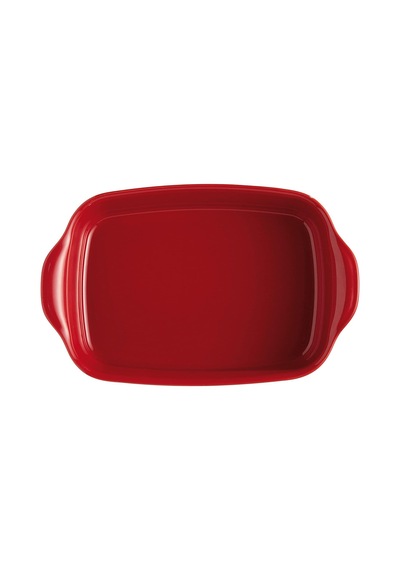 Emile Henry Fırın Kabı Dikdörtgen 30 x 19 cm Kırmızı/Burgundy -34 Kırmızı