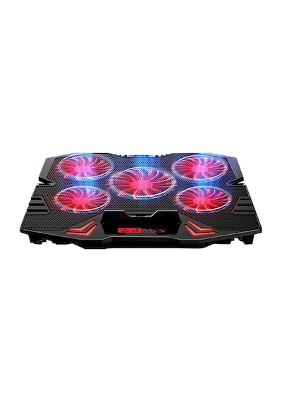 Rampage Mistral S45 12" - 17" Kırmızı Led 5 Fan Yükseklik Ayarlı LCD Laptop Soğutucu Siyah