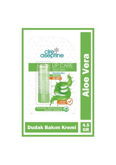 Cire Aseptine Aloe Vera Dudak Bakım Kremi 4,5 Gr