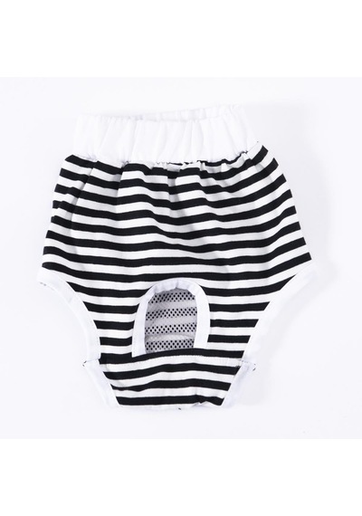 Black Striped Kedi-köpek Çamaşırı Regl Kilodu Kedi-köpek Kıyafeti