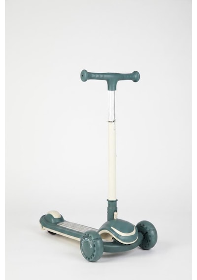 3 Tekerlekli Led Işıklı Müzikli Katlanabilir Boyu Ayarlanabilir 3 Yükseklik Ayarlı Çocuk Scooter'ı Yeşil