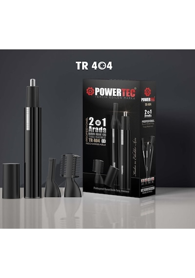 Powertec TR-404 Burun Kulak Kaş Şekillendirici Proset Tıraş Makinesi