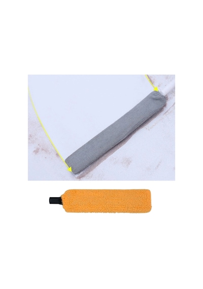 Saplı Mikrofiber Başlıklı Girintili Yüzey Temizleme Mopu Toz Alma Fırçası Çok Renkli
