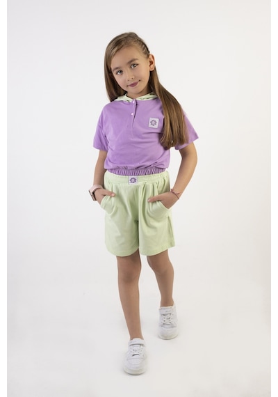 Harika Kids Kız Çocuk Kapşonlu Şortlu Alt-üst Takım 001 Harika Kids Kız Çocuk Kapşonlu Şortlu Alt-üst Takım 001