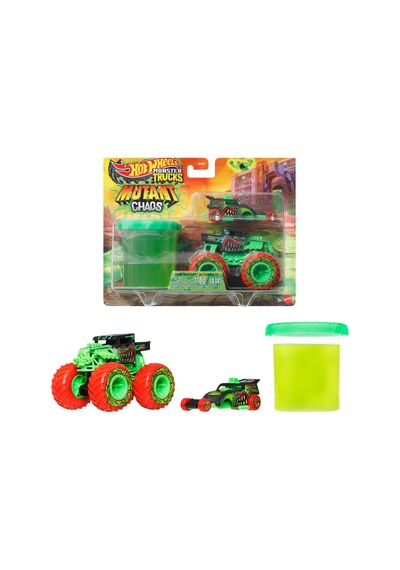 Hot Wheels Monster Trucks Mutant Kaosu Çoklu Paketi Bone Shaker J Çok Renkli