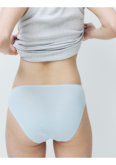 Marks & Spencer 5'li Pamuk-lycra Yüksek Bel Külot Seti Mavi