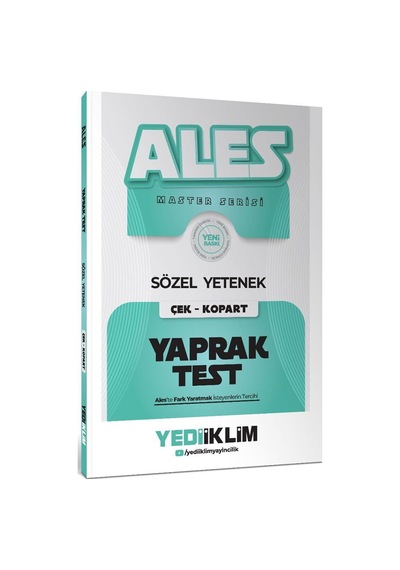 Yediiklim 2027 Ales Master Sözel Yetenek Yaprak Test Çek Kopart
