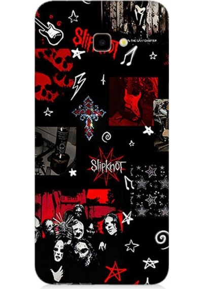 Samsung Galaxy J4 Plus Uyumlu Slipknot Poster Desenli Silikon Kılıf