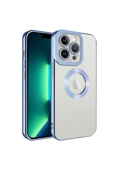 Apple İphone 14 Pro Uyumlu Logo Gösteren Kamera Korumalı Renkli Tasarım Kılıf
