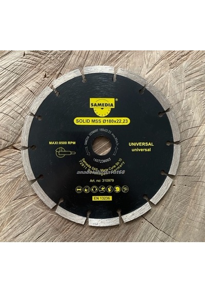 Samedia 180mm Taş Kesici Beton Kesme Elması Tuğla Kiremit Kesici Germany