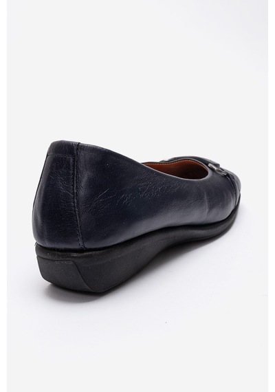 Dericlub Kadın Comfort Babet Ayakkabı Gerçek Deri Mtd 24378 Lacivert