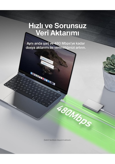 2'li Örgülü Usb-c - Usb-c Kablo, 1,5 M, 60 W, Yumuşak, Esnek Ve Hızlı Şarj Kablosu, İphone 17 Ve 16 Serisi, Galaxy S25, Pixel 10, Apple iPad Pro Ve Daha Fazlasıyla Uyumlu, Beyaz