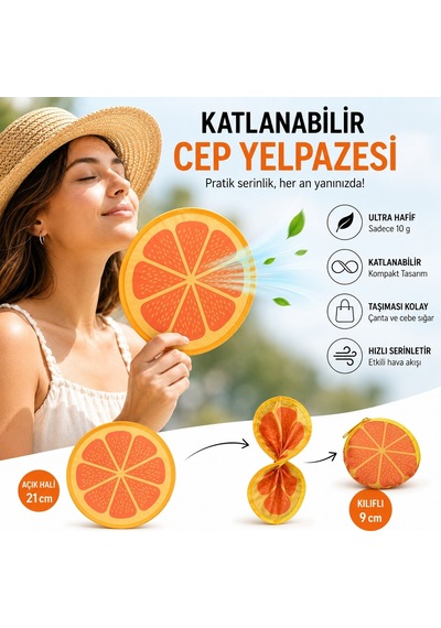 Bakgelal Katlanabilir Cep Yelpazesi 21 Cm Kılıflı Kore Yelpazesi Ultra Hafif, Katlanabilir, 10 Farklı Desen Seçeneği Plaj, Seyahat, Festival Ve Günlük Kullanım İçin - 03-11-000015