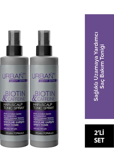 Urban Care Expert Biotin & Kafein Dökülme Karşıtı Sprey Tonik 2 x 200 ML
