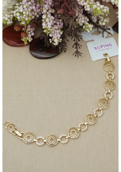 Xupıng Zirkon Taşlı Bileklik Gold
