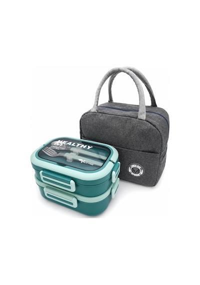 Valkyrie 304 Çelik Bölmeli Lunch Box Seti Termal Çantalı, Bölmeli, Çatal Kaşıklı, Sızdırmaz Yemek Kabı Su Yeşili Yeşil Valkyrie 304 Çelik Bölmeli Lunch Box Seti Termal Çantalı, Bölmeli, Çatal Kaşıklı, Sızdırmaz Yemek Kabı Su Yeşili Yeşil