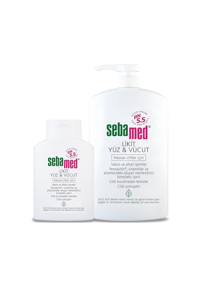 Sebamed Yüz ve Vücut Temizleyici Likit 1000 ML + 200 ML