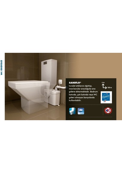 Saniflo - Wc Fos.Tahliye Cihazı - 12 Lt