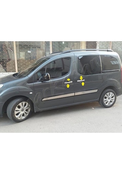 Markadan Citroen Berlingo Krom Kapı Kolu 2008-2018 4 Kapı  Paslanm