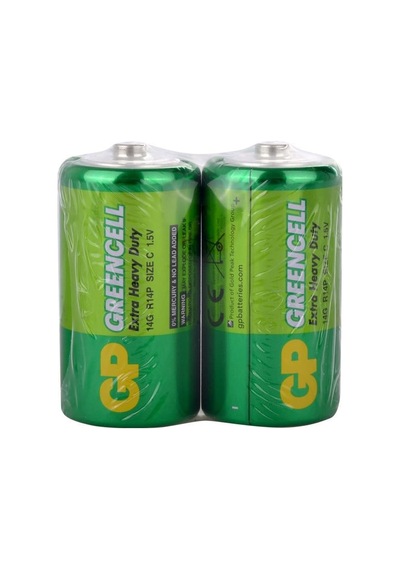 Gp 14g R14 Greencell C Size Orta Pil 2li Shrink
