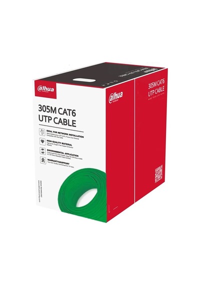 Dahua Cat6 Beyaz Utp Saf Bakır 305m -yeşil