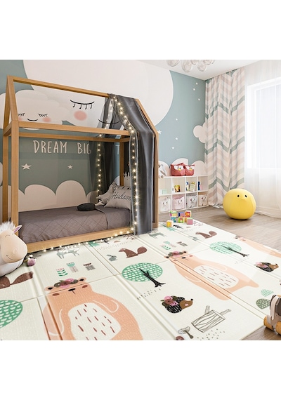 MooieBaby's Lovely Jungle Katlanabilir Oyun Halısı 150 x 180 x 1 CM
