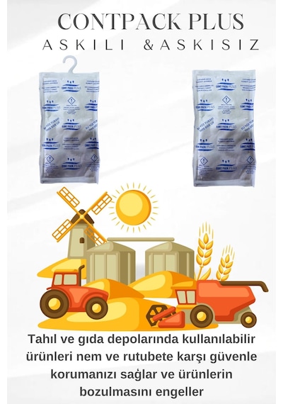 Contpack Askısız Nem Alıcı Rutubet Engeller Konteyner Kurutucu