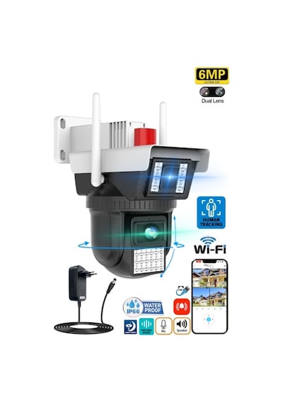 O-kam-3040 6mp Dual Lens Wıfı Ptz Camera