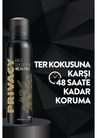 2 Adet Privacy Deodorant Gold Sensation Bay 150 Ml