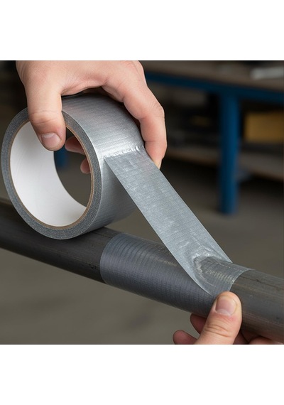 Gri Renkli Su Geçirmez Güçlü Tamir Bandı 48 Mm X 10 Mt Duct Tape Çok Amaçlı Tamirat Bandı