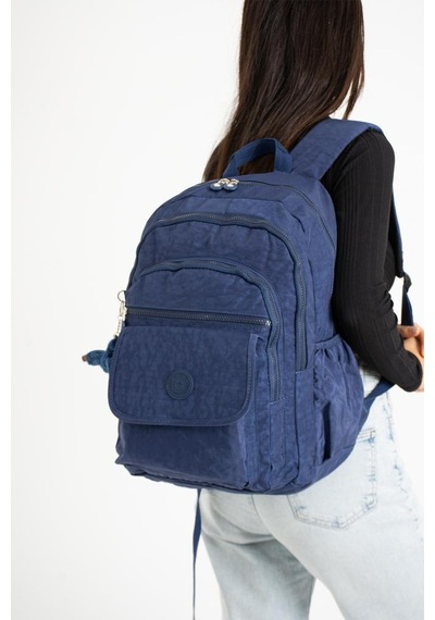 Baginn 571 Collection Klinkır Kumaş Lise Üniversite Çantası 45 x 30 Cm Çok Cepli