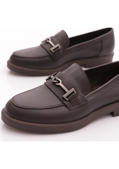 Dgn 24044 Kadın Loafer Ayakkabı Kahve Napa