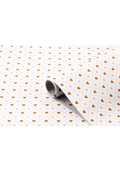 Bigpoint Yapışkanlı Folyo 2m Kalp Desen No:49 X 12 Rulo