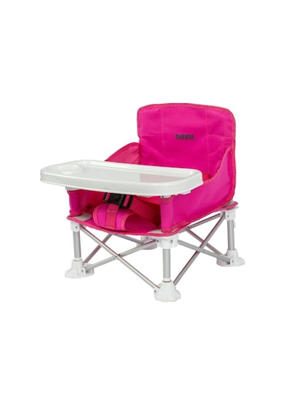 Deluxe Portatif Katlanabilir Mama Sandalyesi Pembe