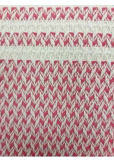 Pamuklu Kaymaz Hasır Dokuma Koltuk Örtüsü 180x220 - Pembe