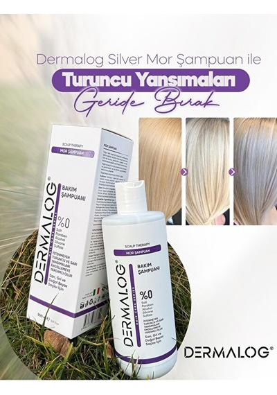 DERMALOG Silver Mor Şampuan 500 ML