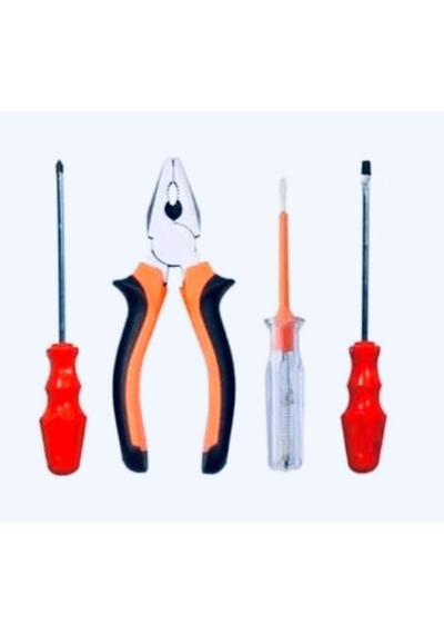 Pense-Düz Ve Yıldız Tornavida-Kontrol Kalemi 4'Lü  Set