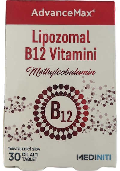 Mediniti Advancemax Lipozomal B12 30 Dilaltı Tablet