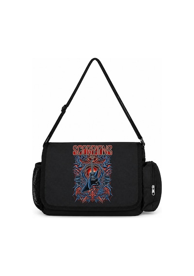 Sevbano Scorpions Rock Metal Müzik Grubu Baskılı Okul, Spor, Ofis Çok Ama Siyah