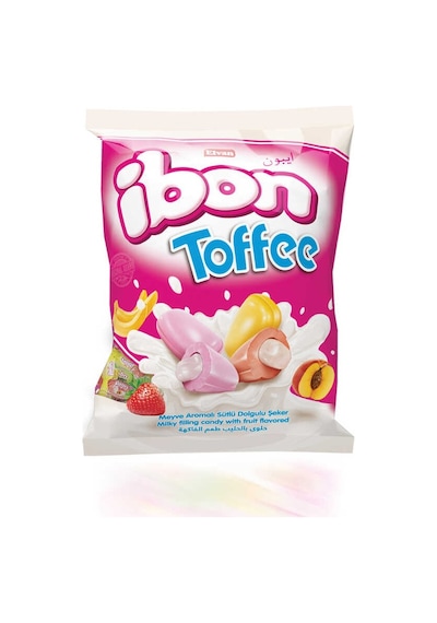 Ibon Toffee Sütlü Meyveli Şeker 1000 Gr. (1 Poşet)