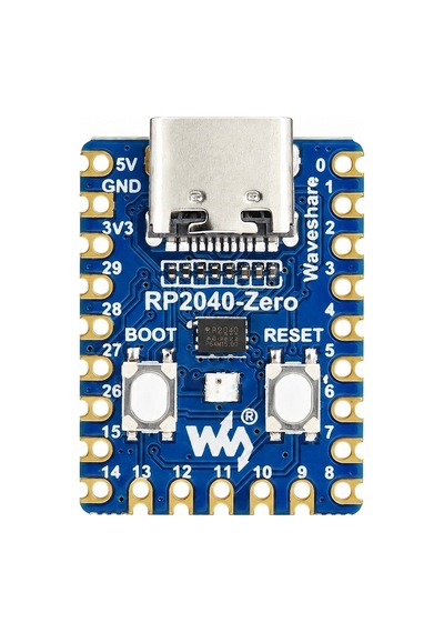 Raspberry Pi Rp2040 Tabanlı Type-c Mini Geliştirme Kartı Waveshare Rp2040-zero
