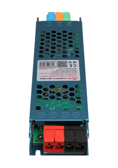 Powermaster Pm-26829 12volt 8.5amper 100watt Slim Metal Kasa Adaptör 180x50x23mm