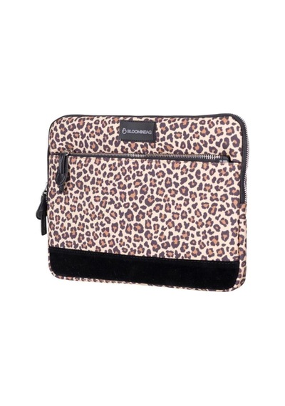 Bloominbag Earthy Leopard 15-16 İnç Laptop / Macbook Uyumlu Kılıf Kahverengi - Sarı